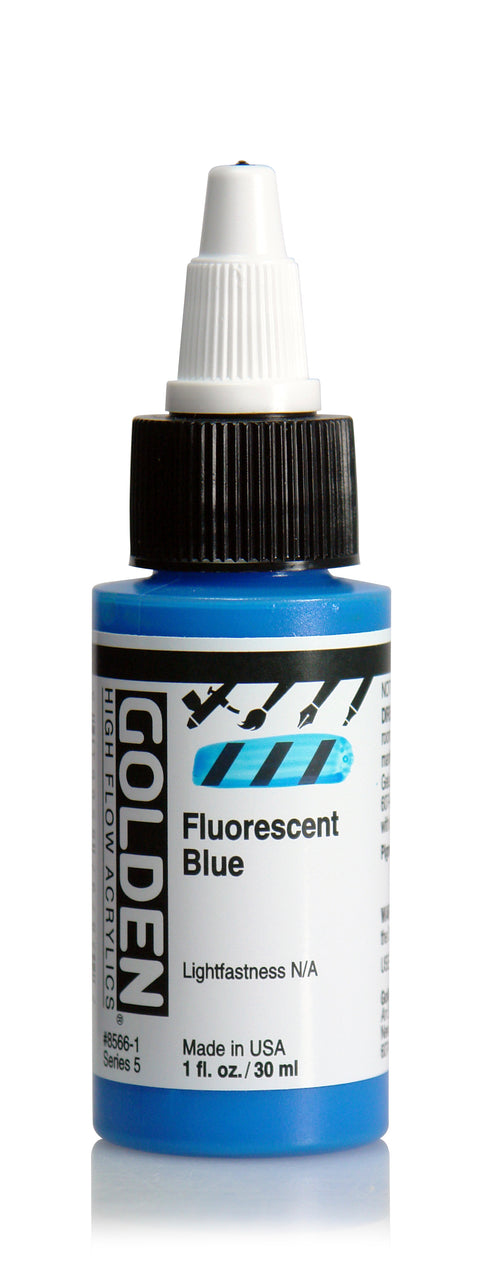 HIGH FLOW ACRYLIC PAINT  FLUORESCENT BLUE