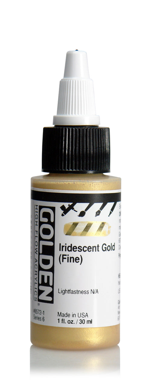 HIGH FLOW ACRYLIC PAINT  IRIDESCENT GOLD FINE