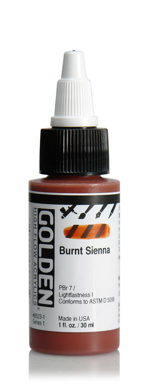GOLDEN HIGH FLOW BURNT SIENNA 1OZ