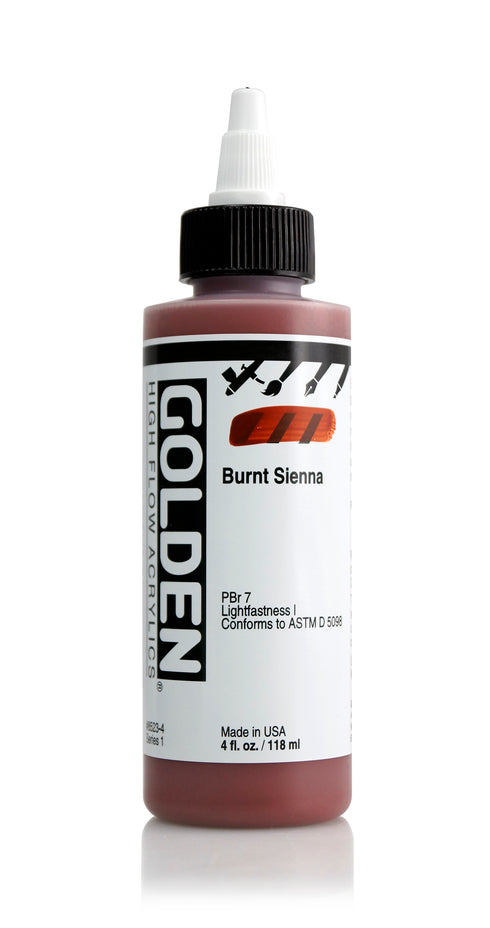 HIGH FLOW ACRYLIC PAINT BURNT SIENNA 4OZ