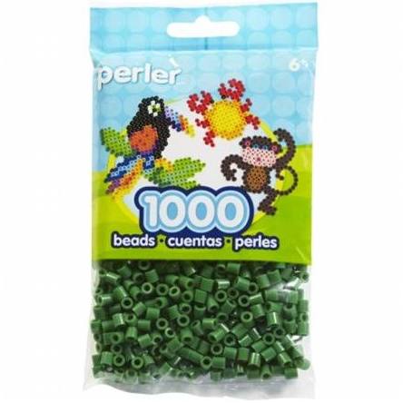 Dark Green Perler Fused Bead