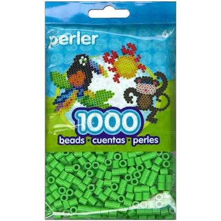 Bright Green Perler Fused Bead