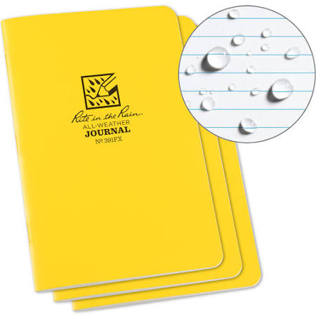 RR 4.6X7 STANDARD 3PK NOTEBOOK JOURNAL RITE IN THE RAIN ALL WEATHER WATERPROOF