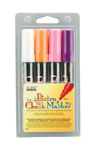 CM M MARKER SET BISTRO WH/VI/OR/PK