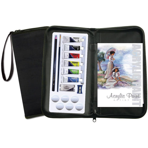 ROYAL BRUSH - KEEP N' CARRY ARTIST SET ACRYLIC PAINT (13 PIECE)