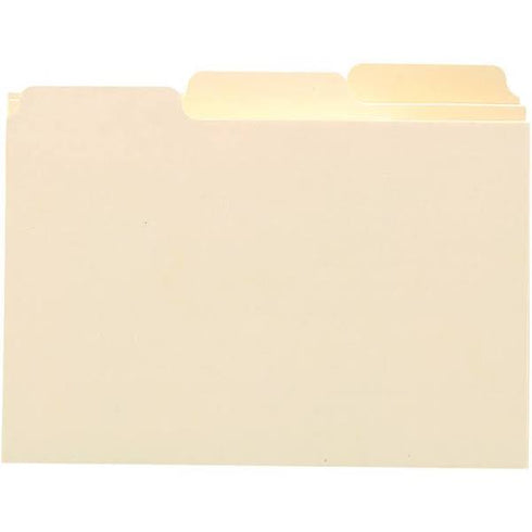 3X5 File Guides Blank