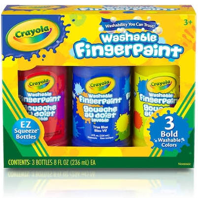 CRAYOLA BOLD WASHABLE FINGERPAINTS