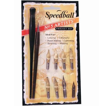 DIP PEN SET CALLIGRAPHY ARTIST SPEEDBALL