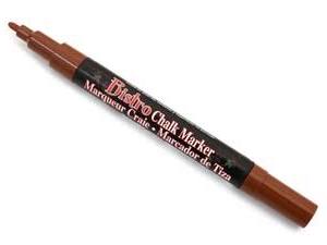 CHALK MARKER FINE BROWN