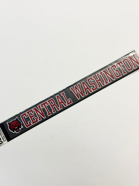 CENTRAL WASHINGTON DECAL W/ WILDCAT