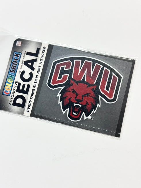 CWU RED WILDCAT DECAL