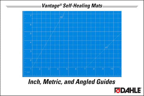 Dahle Vantage 10693 Premium Self-Healing Cutting Mat, 24"x36", 1/2" Grid