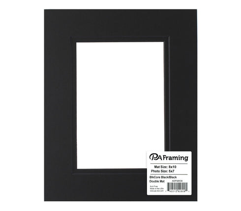 8X10 Black Mat W/Black Core