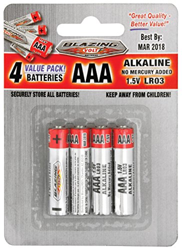 BATTERY AAA BATTERIES 4 PACK