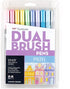 MARK DUAL BRUSH PEN PASTEL TOMBOW 10PC SET MARKER