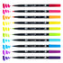 MARK DUAL BRUSH PENS SET BRIGHTS TOMBOW 10PC SET MARKER