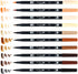 MARK DUAL BRUSH PENS SET PORTRAIT TOMBOW 10PC SET MARKER