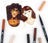 MARK DUAL BRUSH PENS SET PORTRAIT TOMBOW 10PC SET MARKER