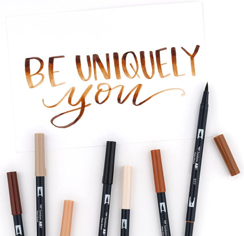 MARK DUAL BRUSH PENS SET PORTRAIT TOMBOW 10PC SET MARKER