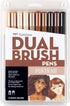 MARK DUAL BRUSH PENS SET PORTRAIT TOMBOW 10PC SET MARKER