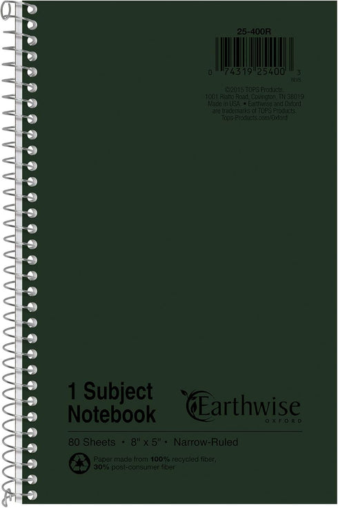 NARROW RULED 5X8 SPIRAL NOTEBO