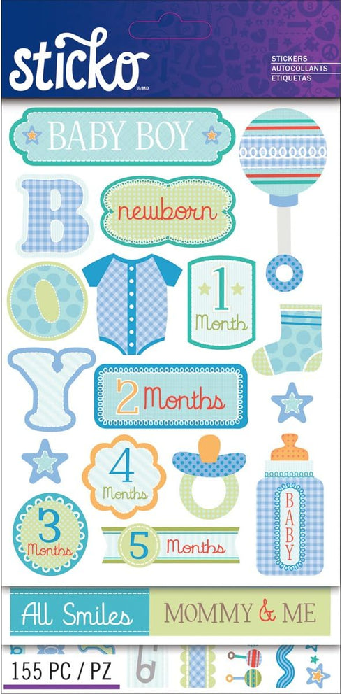 *FLIP PACK BABY BOY STICKERS