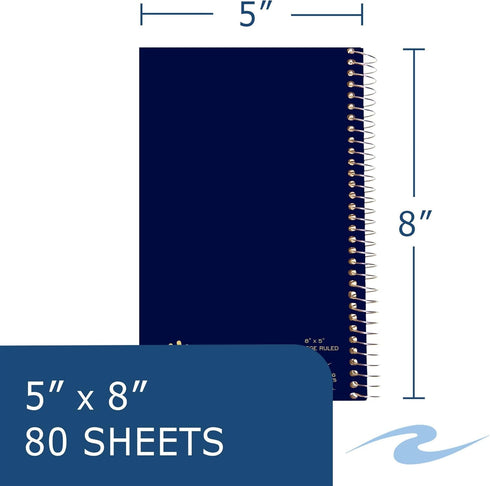 NB LEFTY 1 SUBJECT 8X5 80 SHEET SPIRAL NOTEBOOK LEFT-HANDED