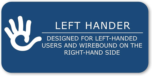 NB LEFTY 1 SUBJECT 8X5 80 SHEET SPIRAL NOTEBOOK LEFT-HANDED