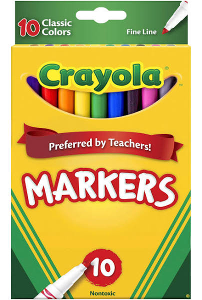 FINE MARKERS 10PK CRAYOLA