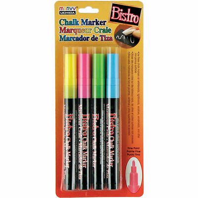 CHALK MARKER FINE 4/SET