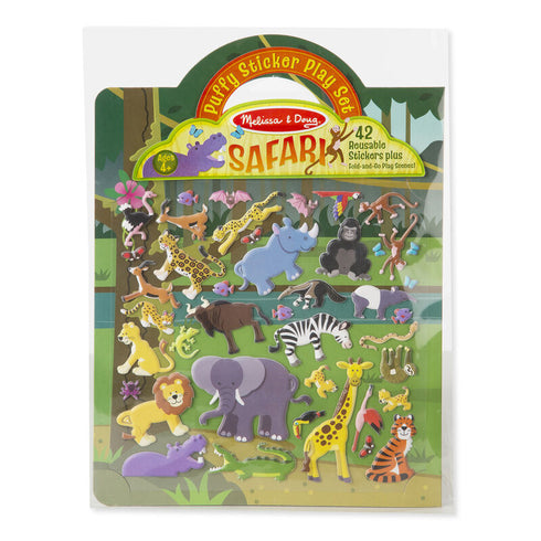 Safari Puffy Sticker Play Set