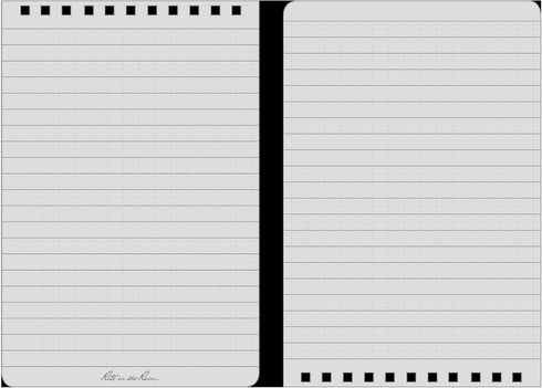 RR #846 4X6 NOTEBOOK GRAY RITE IN THE RAIN ALL WEATHER WATERPROOF