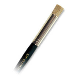 LONG HANDLE SHORT WHITE BRISTLE PAINT BRUSH