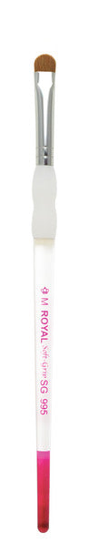 AM SG HALF MOON 3/8" SOFT GRIP ALL MEDIA ROYAL BRUSH