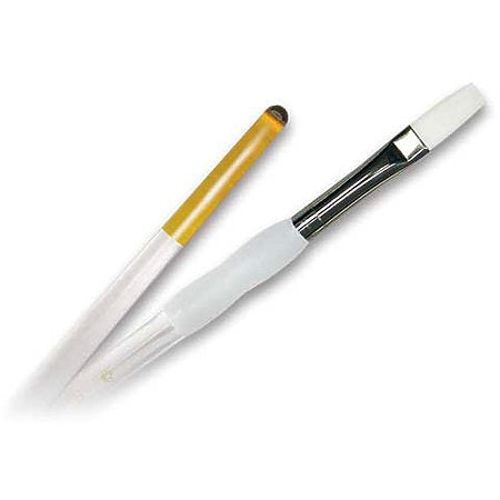 SG WHITE NYLON FILBERT 8 PAINT BRUSH