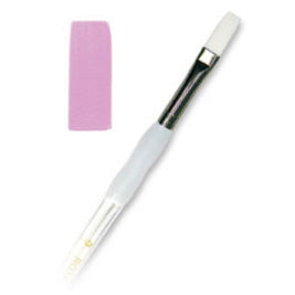 AM SG WHITE NYLON FLAT 8 SOFT GRIP ALL MEDIA ROYAL BRUSH