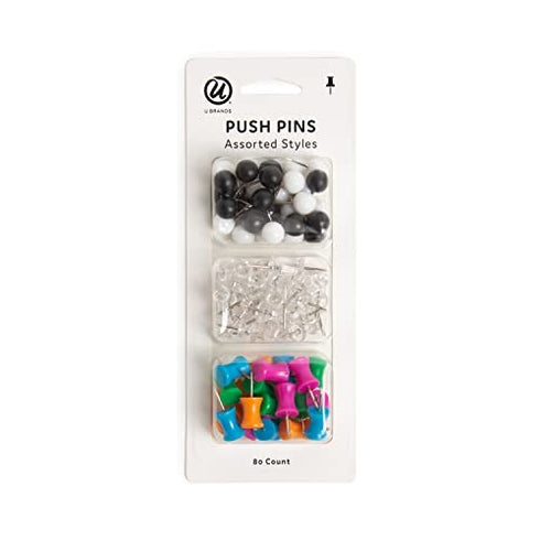 U Brands Push Pins Variety Pack