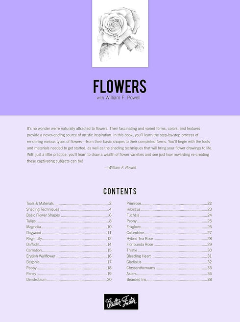 DRAWING FLOWERS DRAWING HOW TO BOOK