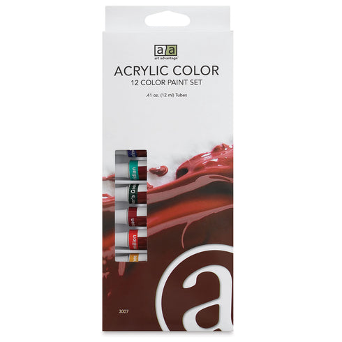 ART KIT ACRYLIC COLOR 12 PAINT SET