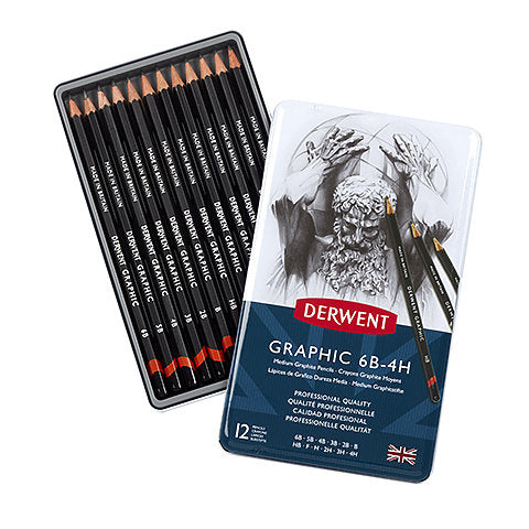 ART KIT PENC DERWENT GRAPHIC 6B-4H