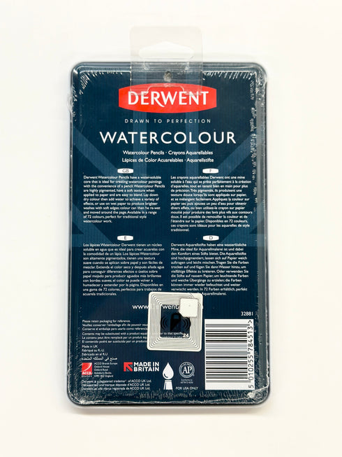 DERWENT WATERCOLOUR PENCIL SET - 12 CT