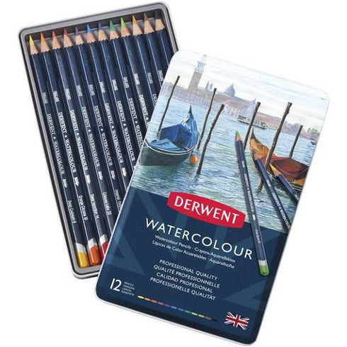 DERWENT WATERCOLOUR PENCIL SET - 12 CT