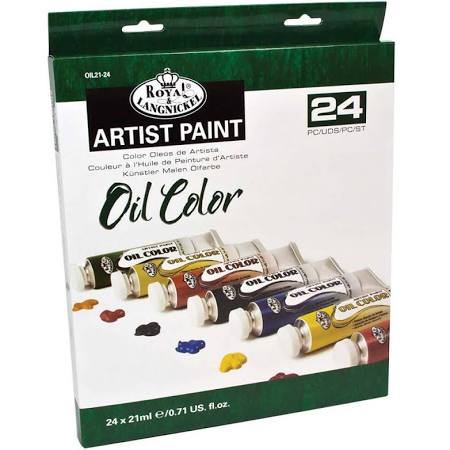 24 PIECE OIL PAINT SET - ROYAL & LANGNICKEL