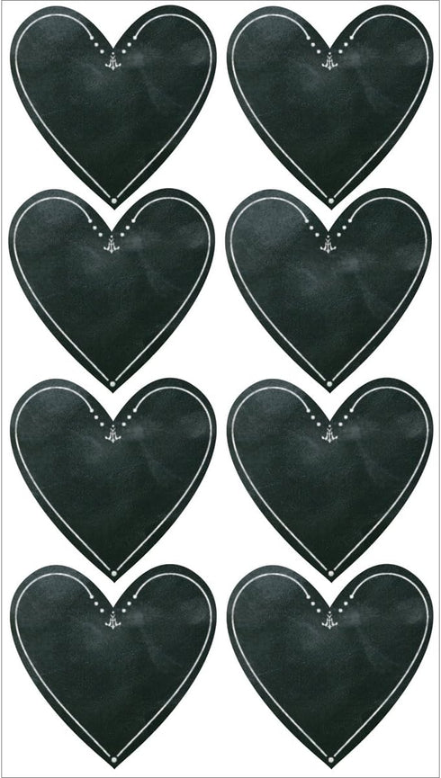 Chalk Heart Stickers