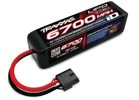 TRAXXAS 2890X 6700 MAH 14.8V 4-CELL 25C LIPO BATTERY
