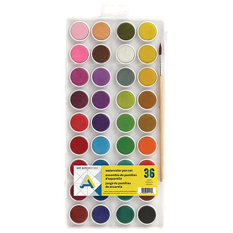 ART KIT WATERCOLOR 36 COLOR SET
