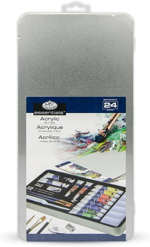 ROYAL & LANGNICKEL LARGE TIN ACRYLIC PAINTING ART SET