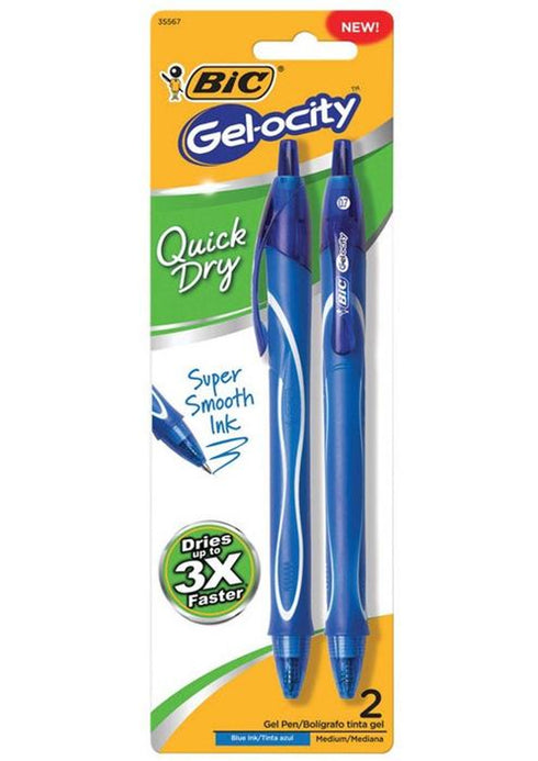 GELCITY STYLO GEL PENS BLU 2PK