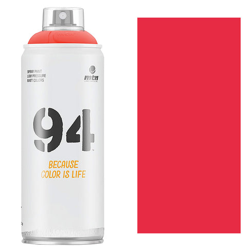 MT 94 SPRAY PAINT FLUORESCENT RED 400ML