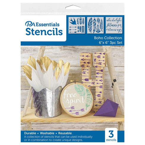 BOHO COLLECTION 6X6 STENCIL